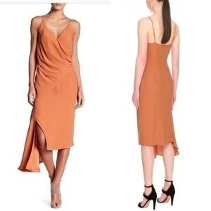 KEEPSAKE the Label Asymmetrical Orange Dress